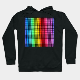 rainbow tartan Hoodie